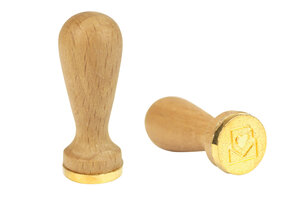 Sceau cire et bougie Pour fermer enveloppe Coeur