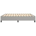 vidaXL Sommier à ressorts de lit Gris clair 200x200 cm Tissu