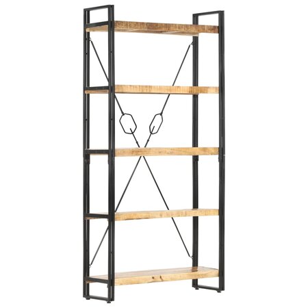 vidaXL Bibliothèque 5 niveaux 90x30x180 cm Bois solide de manguier
