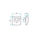 KIT BAHIA CURVE BAIN/WC F5-F6 D80 ALDES 11033665