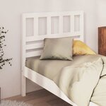 vidaXL Tête de lit Blanc 96x4x100 cm Bois massif de pin