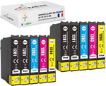 10 cartouche d'encre compatibles avec epson t128xl b4c2m2y2