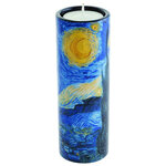 Porte-bougie cylindrique nuit étoilée par van gogh