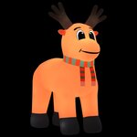 vidaXL Renne gonflable de Noël avec LED 500 cm