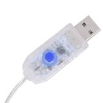 vidaXL Guirlande lumineuse à étoiles LED 200 LED Blanc 8 fonctions