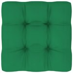 vidaXL Coussins de palette 2 Pièces vert tissu