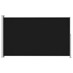 vidaXL Auvent latéral rétractable de patio 180x300 cm Noir