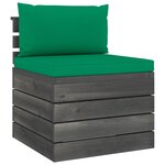 vidaXL Salon palette de jardin 6 Pièces avec coussins Bois de pin