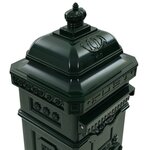 Boîte aux lettres à pilier Aluminium Vintage antirouille Vert