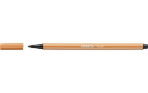 Feutre de dessin pen 68 pointe moyenne 1 mm ocre foncé stabilo