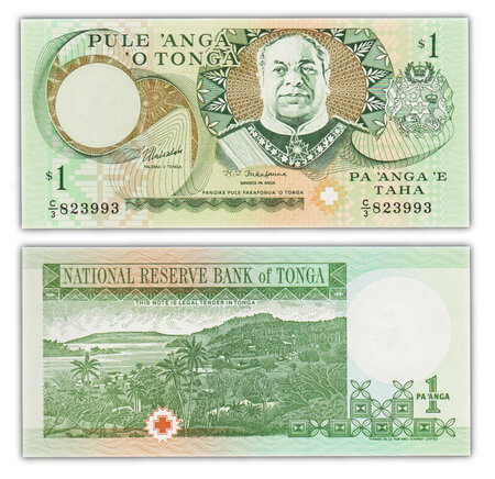 Billet de collection 1 pa'anga 1995 tonga - neuf - p31c