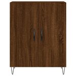 vidaXL Buffet haut Chêne marron 69 5x34x180 cm Bois d'ingénierie