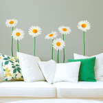 Décoration murale adhésive marguerites