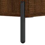 vidaXL Buffet haut Chêne marron 34 5x34x180 cm Bois d'ingénierie