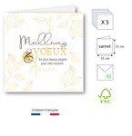 Lot de 5 cartes bonne annee