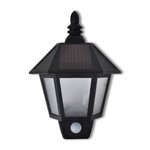 vidaXL Applique murale solaire avec capteur de mouvement 2 Pièces