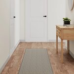 vidaXL Tapis de couloir aspect sisal argenté 50x200 cm