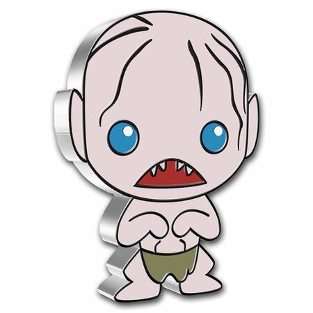 GOLLUM - The Lord Of The Rings Series Chibi 1 onces argent monnaie 2 Dollars Niue 2021