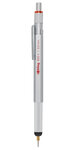 rOtring 800+ Porte mine mécanique et stylet pour écran tactile, 0,5 mm, argent