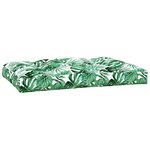 vidaXL Coussins de palette 2 Pièces motif de feuilles tissu