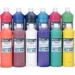 Flacon de 1L de gouache liquide O'COLOR easywash cyan