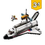 Lego 31117 creator 3-en-1 l'aventure en navette spatiale jouet fusée enfant et atterrissage lunaire  construction de véhicules