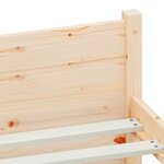 vidaXL Cadre de lit bois massif 160x200 cm