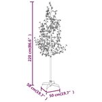 vidaXL Arbre à LED fleur de cerisier 220 LED Blanc chaud 220 cm