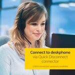 Jabra biz 2300 usb-a ms casque stéréo intra-auriculaire - casque antibruit filaire skype for business avec unité de contrôle pou