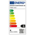 KONSTSMIDE Applique murale Monza 1x3W Anthracite