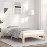 vidaXL Cadre de lit 90x200 cm bois de pin massif