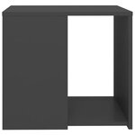 vidaXL Table d'appoint Gris 50x50x45 cm Aggloméré