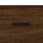 vidaXL Buffet haut Chêne marron 34 5x34x180 cm Bois d'ingénierie