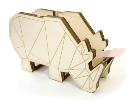 Rhino en bois dérouleur de Ruban adhésif - Graine créative