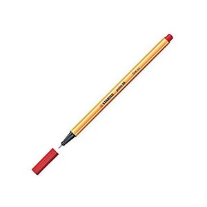 Stylo-feutre point 88 pointe fine 0 4 mm rouge stabilo
