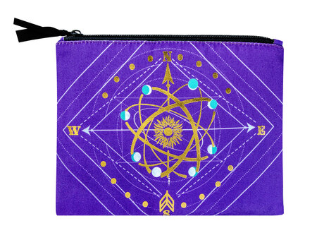 Pochette 20 x 15 cm violette - Lunes