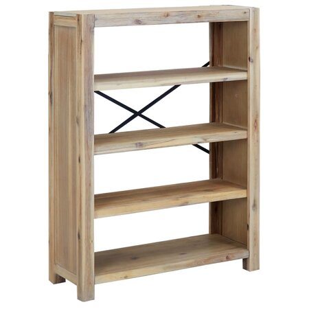 vidaXL Bibliothèque 4 niveaux 80x30x110 cm Bois solide d'acacia