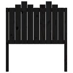 vidaXL Tête de lit Noir 96x4x110 cm Bois massif de pin