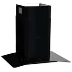 vidaXL Hotte murale Acier inoxydable 756 m³/h 60 cm Noir