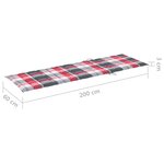 vidaXL Chaise longue de jardin avec coussin Bois d'acacia solide