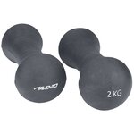 Avento ensemble de poids de main bone 2x2 kg gris