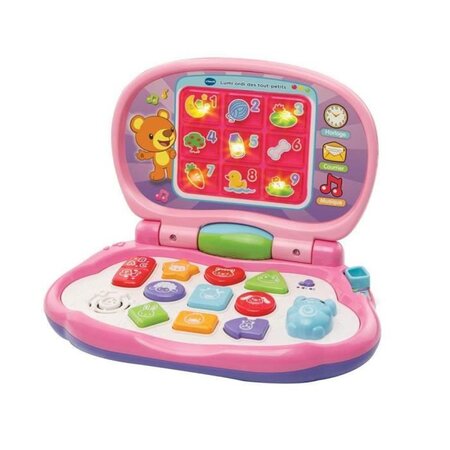 Vtech baby - lumi ordi des tout-petits rose - ordinateur enfant