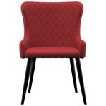 vidaXL Chaises à manger lot de 4 bordeaux tissu