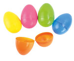 Oeuf en plastique Déco de Pâques Coloré 8cm 5 pièces