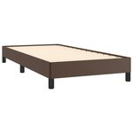 vidaXL Cadre de lit Marron 90x200 cm Similicuir