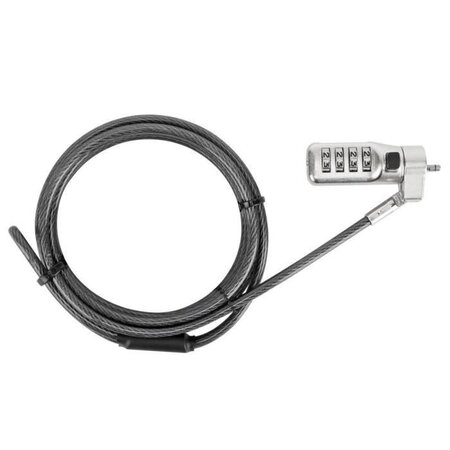 Targus asp86gl câble antivol argent 2 m