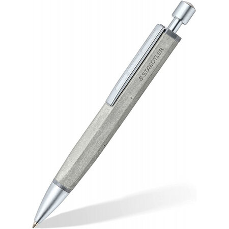 Stylo à bille rétractable avec corps en béton staedtler concrete