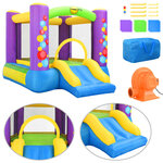 Happy Hop Château gonflable avec toboggan 260x210x160 cm PVC