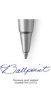 PARKER Vector stylo bille, bleu avec attributs chromés, pointe moyenne, encre bleue, coffret cadeau