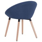vidaXL Chaises à manger lot de 2 bleu tissu
